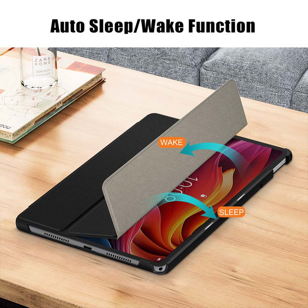CVR-LN-K11PL | Lenovo Tab K11 Plus TB352 | Smart Folio Case with Tri-Fold Stand & PU Leather Cover - Image 2