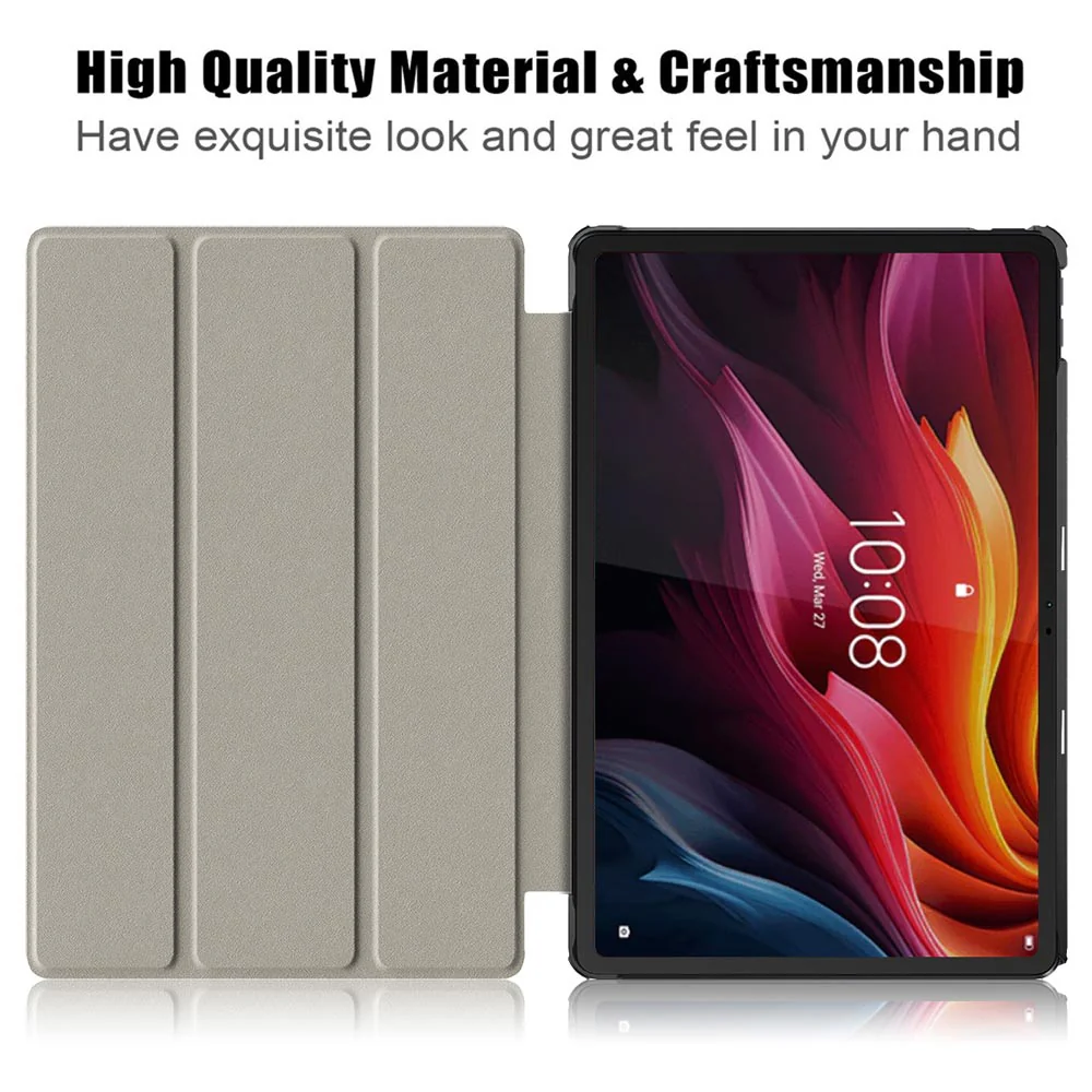 CVR-LN-K11PL | Lenovo Tab K11 Plus TB352 | Smart Folio Case with Tri-Fold Stand & PU Leather Cover - Image 3