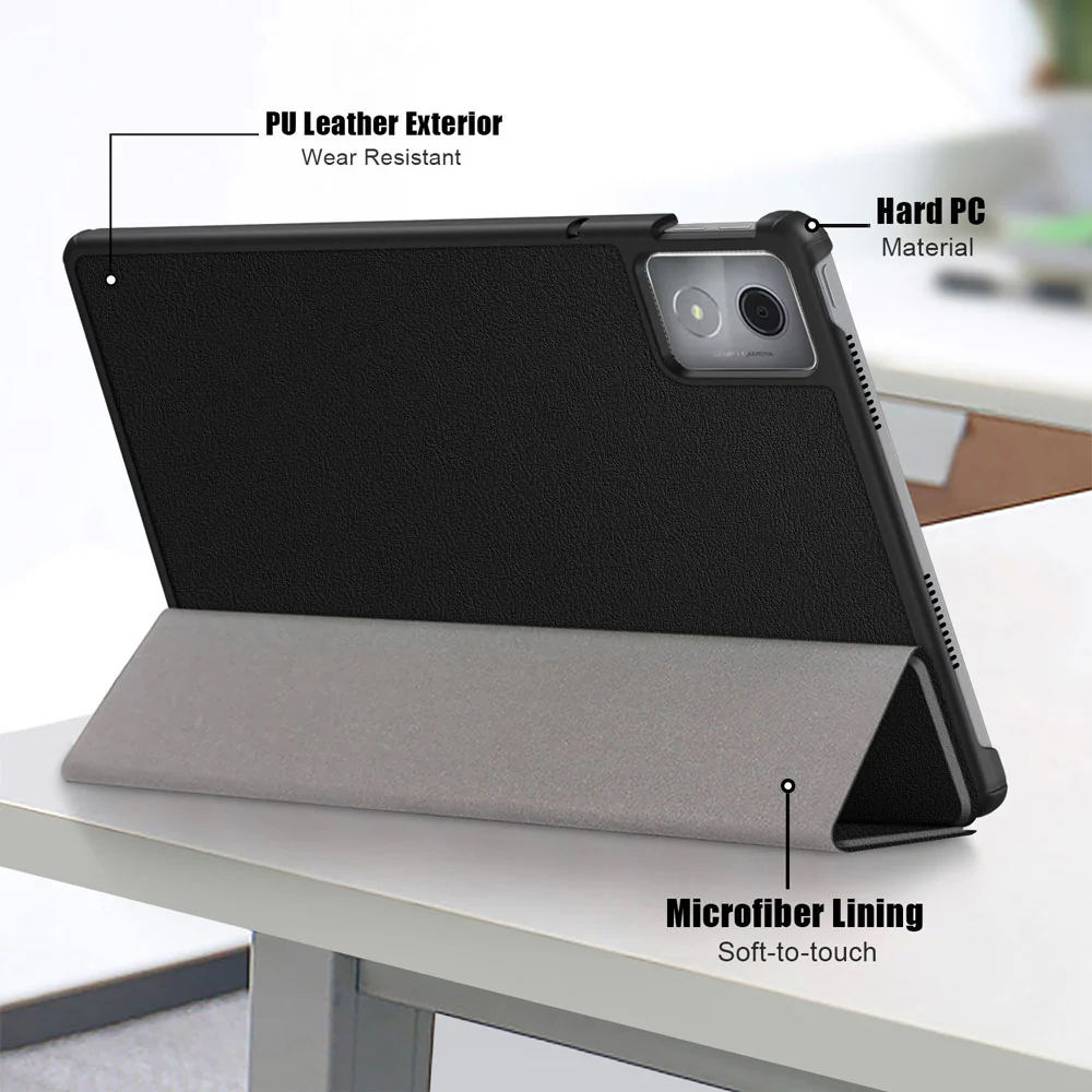 CVR-LN-K11PL | Lenovo Tab K11 Plus TB352 | Smart Folio Case with Tri-Fold Stand & PU Leather Cover - Image 7