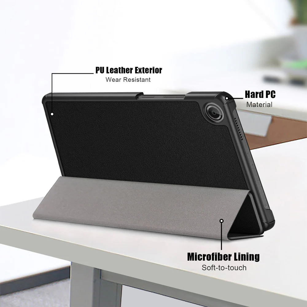 CVR-LN-K9 | Lenovo Tab K9 / Lenovo Tab One TB305 | Smart Folio Case with Tri-Fold Stand & PU Leather Cover - Image 7