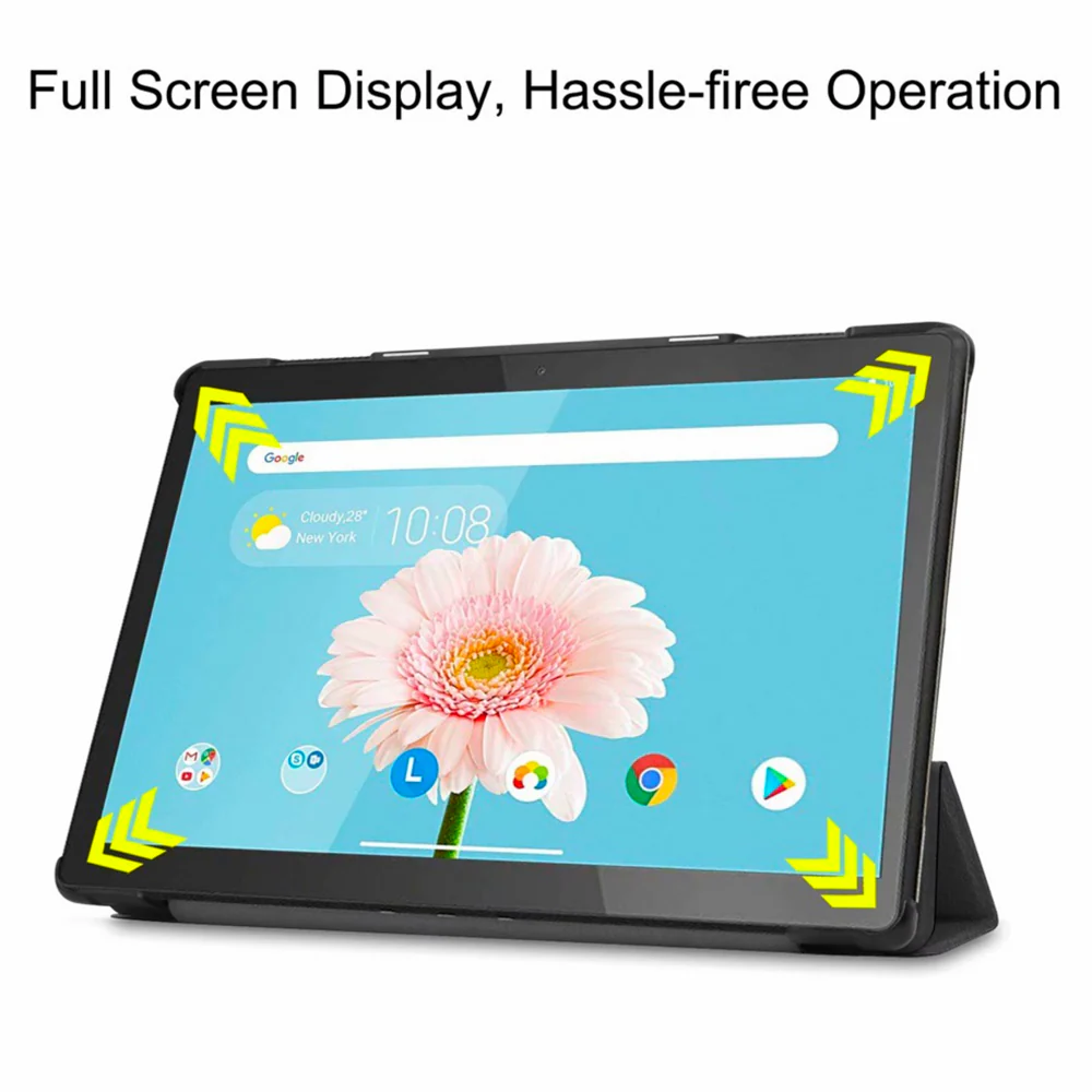 CVR-LN-M10 | Lenovo Tab M10 HD / FHD (TB-X505/TB-X605) | Smart Folio Case with Tri-Fold Stand & PU Leather Cover - Image 4