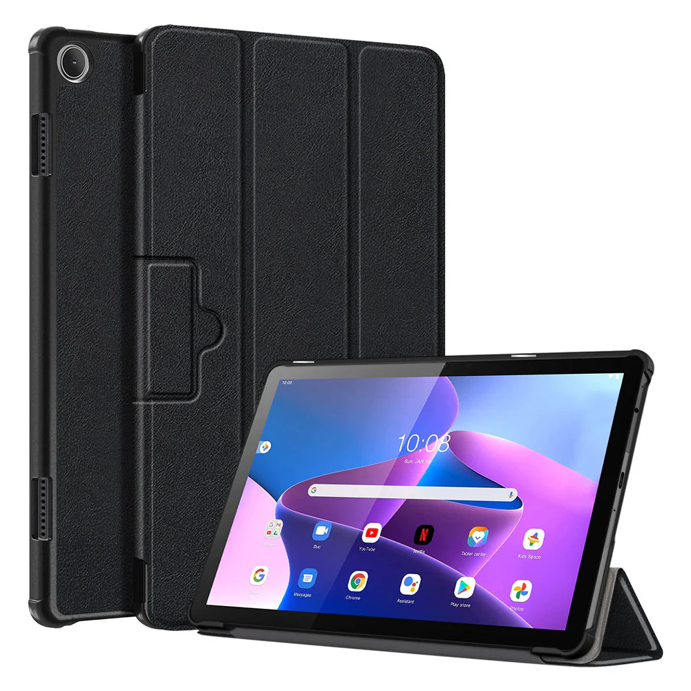 CVR-LN-M10-V3 | Lenovo Tab M10 ( Gen3 ) TB328 | Smart Folio Case with Tri-Fold Stand & PU Leather Cover