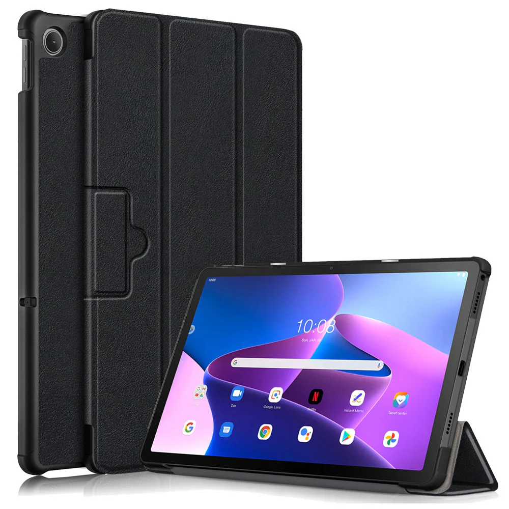 CVR-LN-M10P3 | Lenovo Tab M10 Plus ( Gen3 ) TB125 / TB128 | Smart Folio Case with Tri-Fold Stand & PU Leather Cover