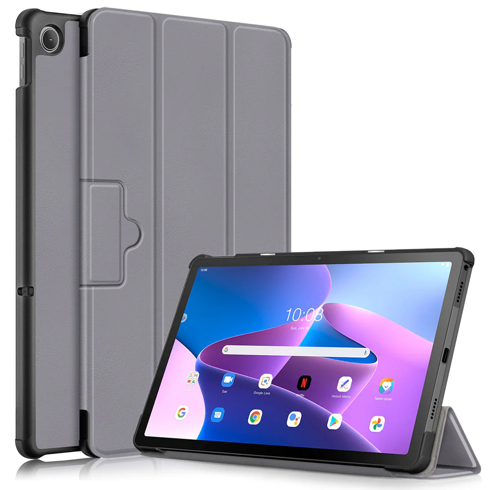 CVR-LN-M10P3 | Lenovo Tab M10 Plus ( Gen3 ) TB125 / TB128 | Smart Folio Case with Tri-Fold Stand & PU Leather Cover - Image 10