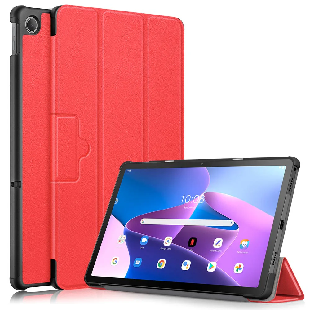 CVR-LN-M10P3 | Lenovo Tab M10 Plus ( Gen3 ) TB125 / TB128 | Smart Folio Case with Tri-Fold Stand & PU Leather Cover - Image 13