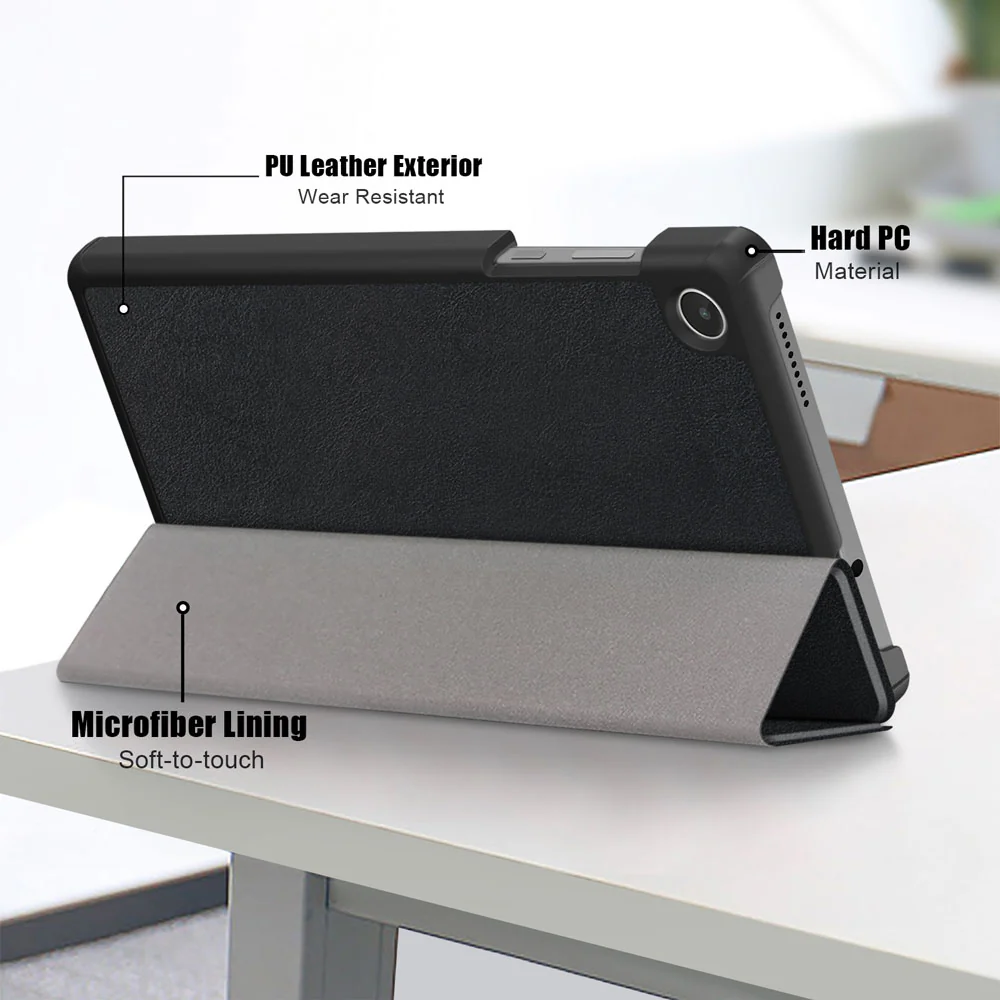 CVR-LN-M8G4 | Lenovo Tab M8 (4th Gen) 2024 TB301 / TB300 | Smart Folio Case with Tri-Fold Stand & PU Leather Cover - Image 8