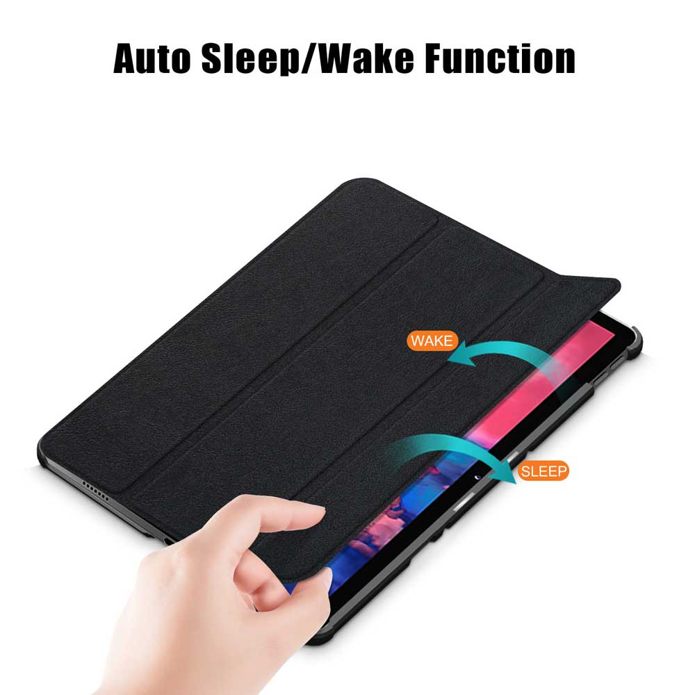 CVR-LN-P11 | Lenovo Tab P11 TB-J606 | Smart Folio Case with Tri-Fold Stand & PU Leather Cover - Image 3