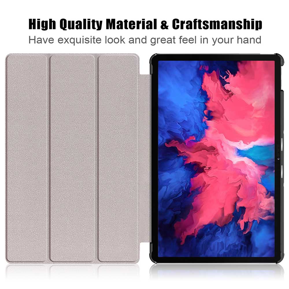 CVR-LN-P11 | Lenovo Tab P11 TB-J606 | Smart Folio Case with Tri-Fold Stand & PU Leather Cover - Image 6