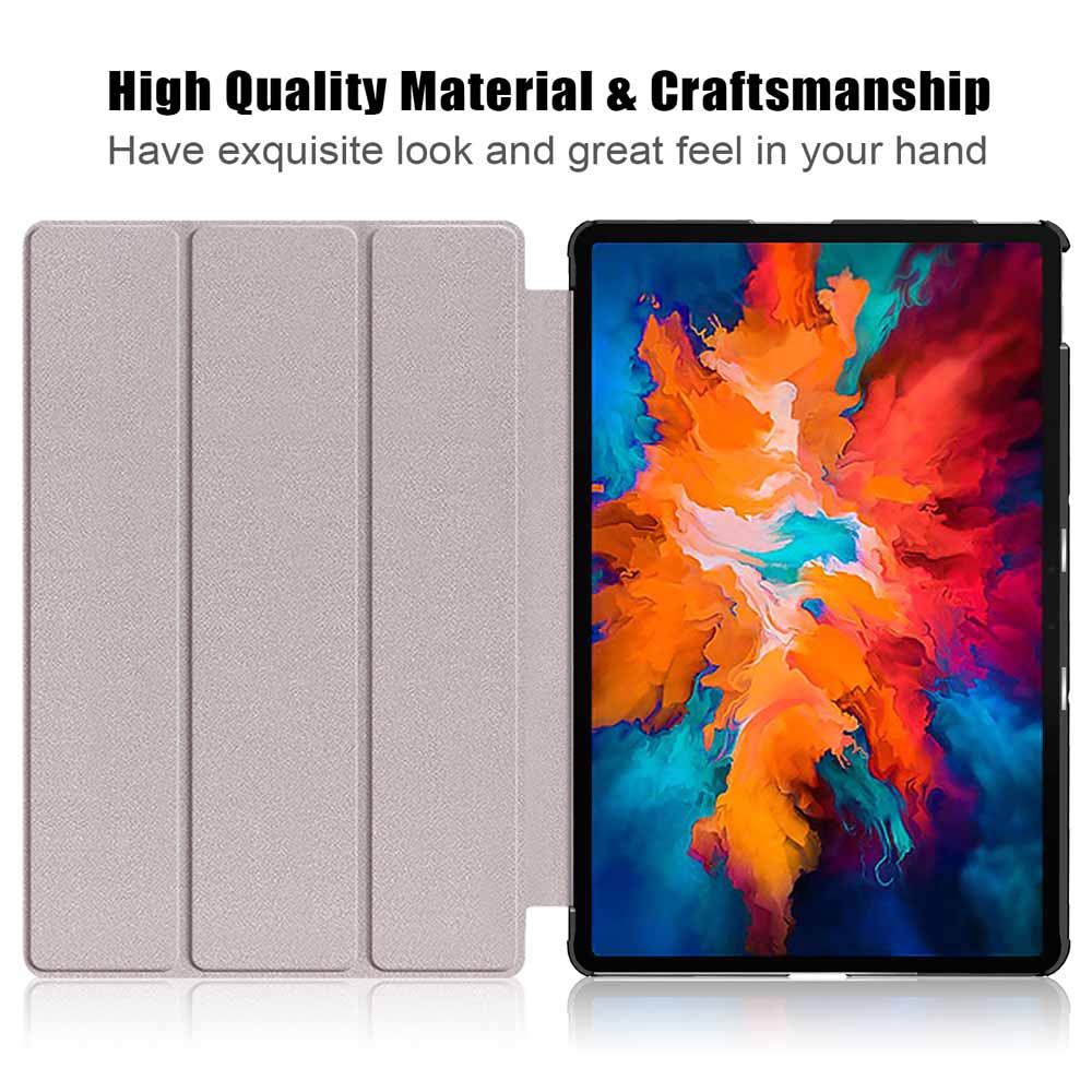 CVR-LN-P11PRO | Lenovo Tab P11 Pro TB-J706 | Smart Folio Case with Tri-Fold Stand & PU Leather Cover - Image 7