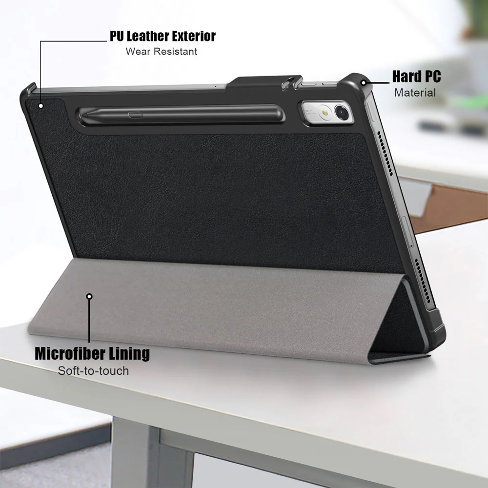 CVR-LN-P11PRO2 | Lenovo Tab P11 Pro Gen 2 TB132FU | Smart Folio Case with Tri-Fold Stand & PU Leather Cover - Image 7