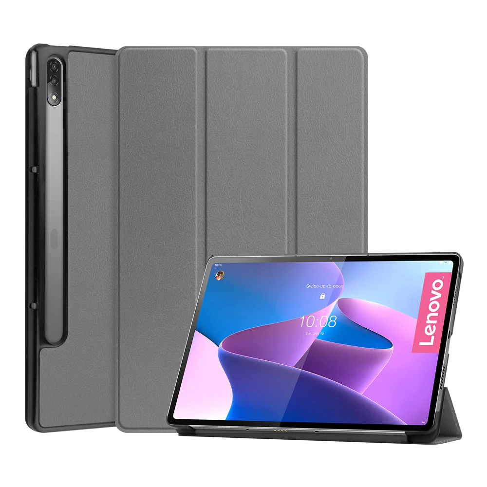 CVR-LN-P12PRO | Lenovo Tab P12 Pro TB-Q706F | Smart Folio Case with Tri-Fold Stand & PU Leather Cover - Image 10