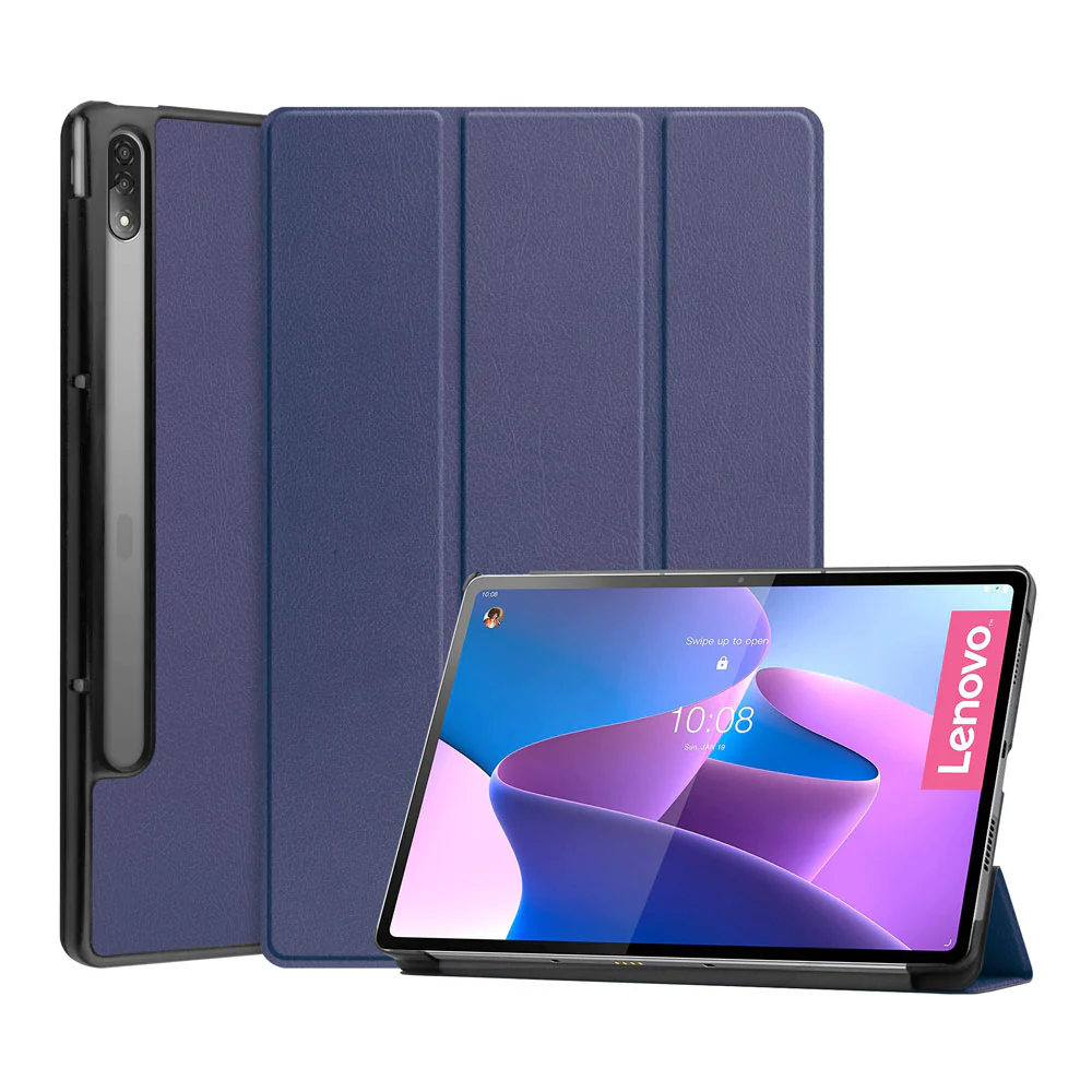 CVR-LN-P12PRO | Lenovo Tab P12 Pro TB-Q706F | Smart Folio Case with Tri-Fold Stand & PU Leather Cover - Image 8