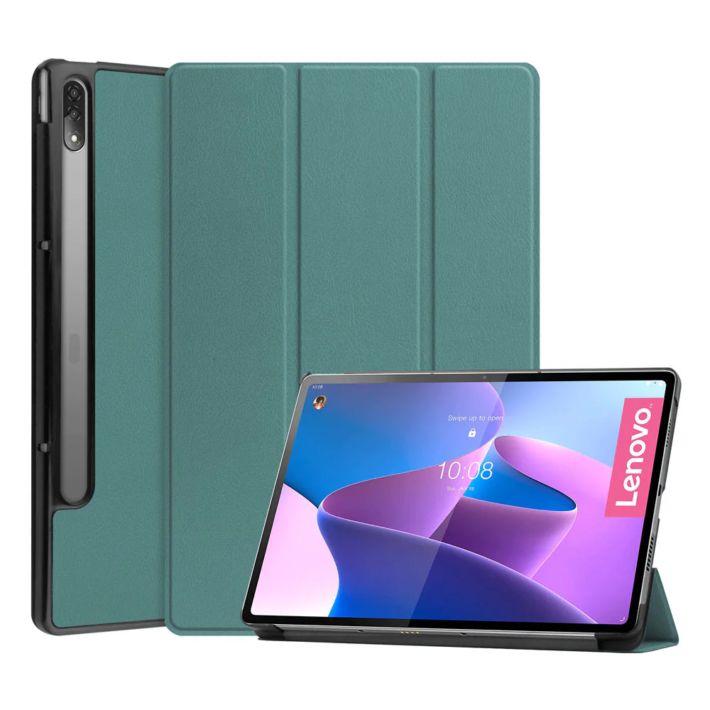 CVR-LN-P12PRO | Lenovo Tab P12 Pro TB-Q706F | Smart Folio Case with Tri-Fold Stand & PU Leather Cover - Image 9