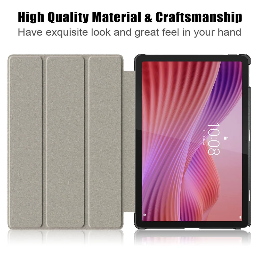 CVR-LN-TB311 | Lenovo Tab ( 10.1" TB311 ) | Smart Folio Case with Tri-Fold Stand & PU Leather Cover - Image 6