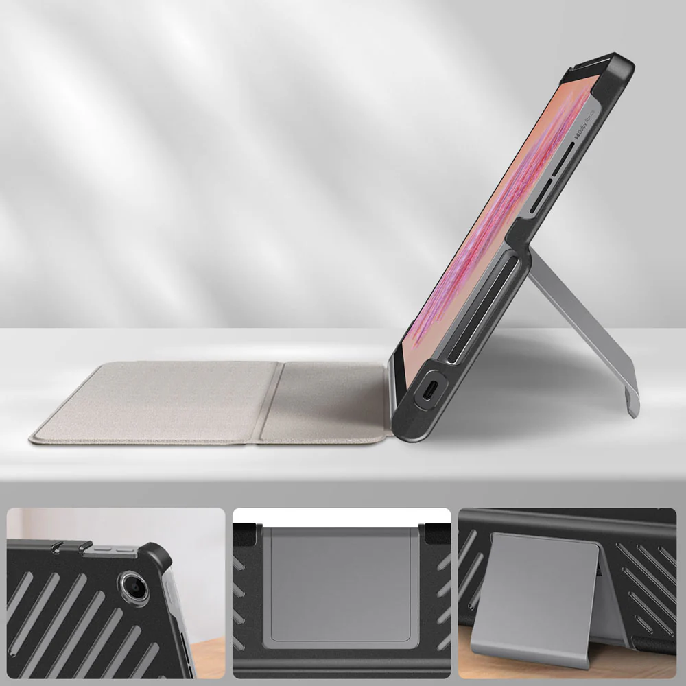 CVR-LN-TB351FU | Lenovo Tab Plus TB351FU | Smart Folio Case with Tri-Fold Stand & PU Leather Cover - Image 4