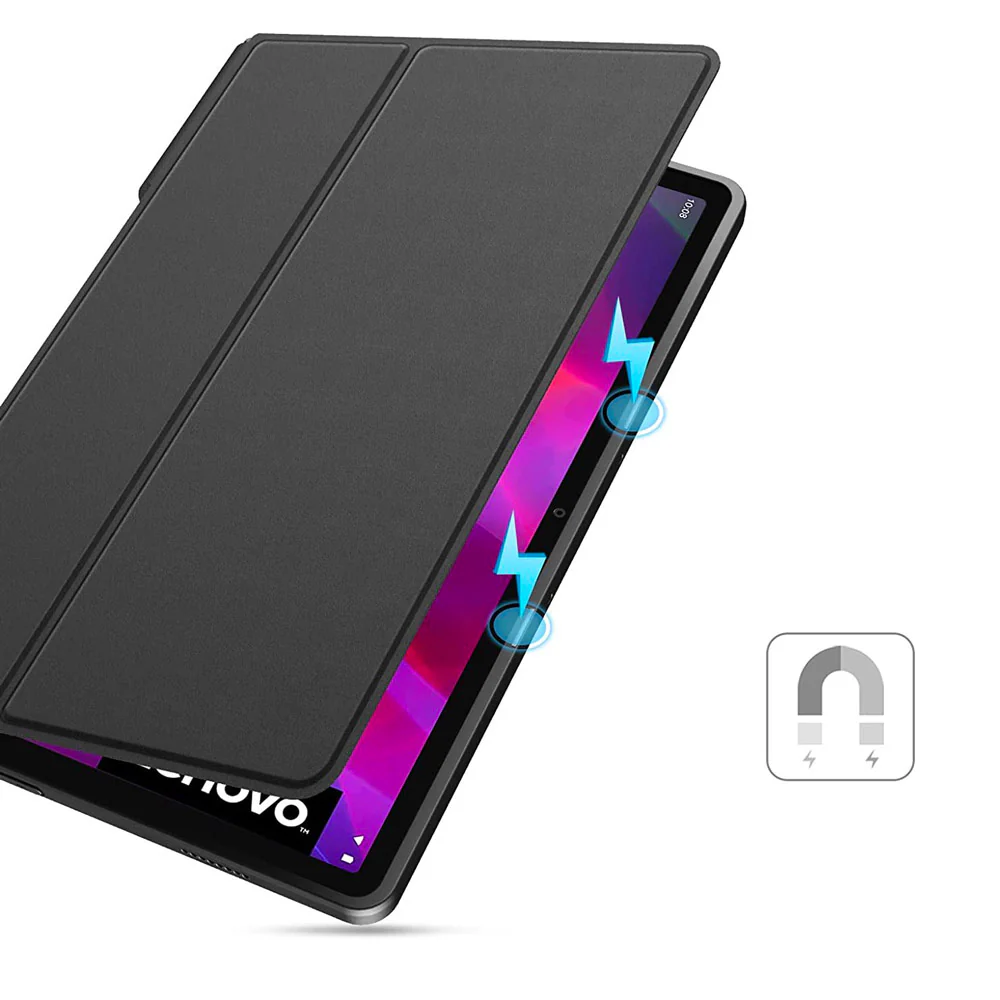 CVR-LN-TB351FU | Lenovo Tab Plus TB351FU | Smart Folio Case with Tri-Fold Stand & PU Leather Cover - Image 6