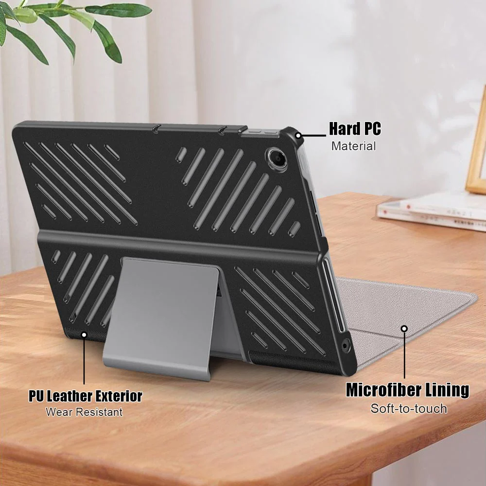 CVR-LN-TB351FU | Lenovo Tab Plus TB351FU | Smart Folio Case with Tri-Fold Stand & PU Leather Cover - Image 8