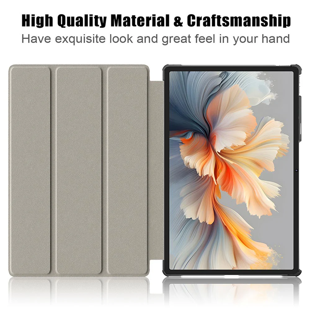 CVR-LN-TB520FU | Lenovo Yoga Tab Plus TB520FU | Smart Folio Case with Tri-Fold Stand & PU Leather Cover - Image 6