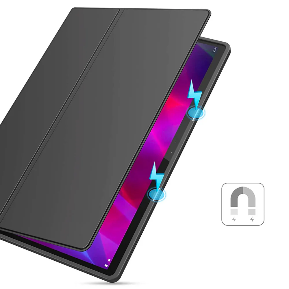 CVR-LN-YT13 | Lenovo Yoga Tab 13 YT-K606F | Smart Folio Case with Tri-Fold Stand & PU Leather Cover - Image 4