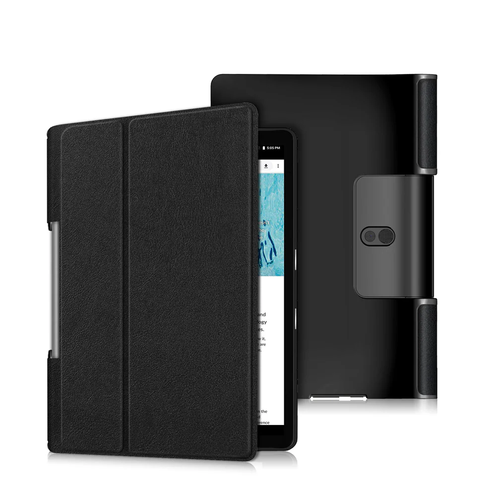 CVR-LN-YTX705F | Lenovo Yoga Smart Tab YT-X705F | Smart Folio Case with Tri-Fold Stand & PU Leather Cover