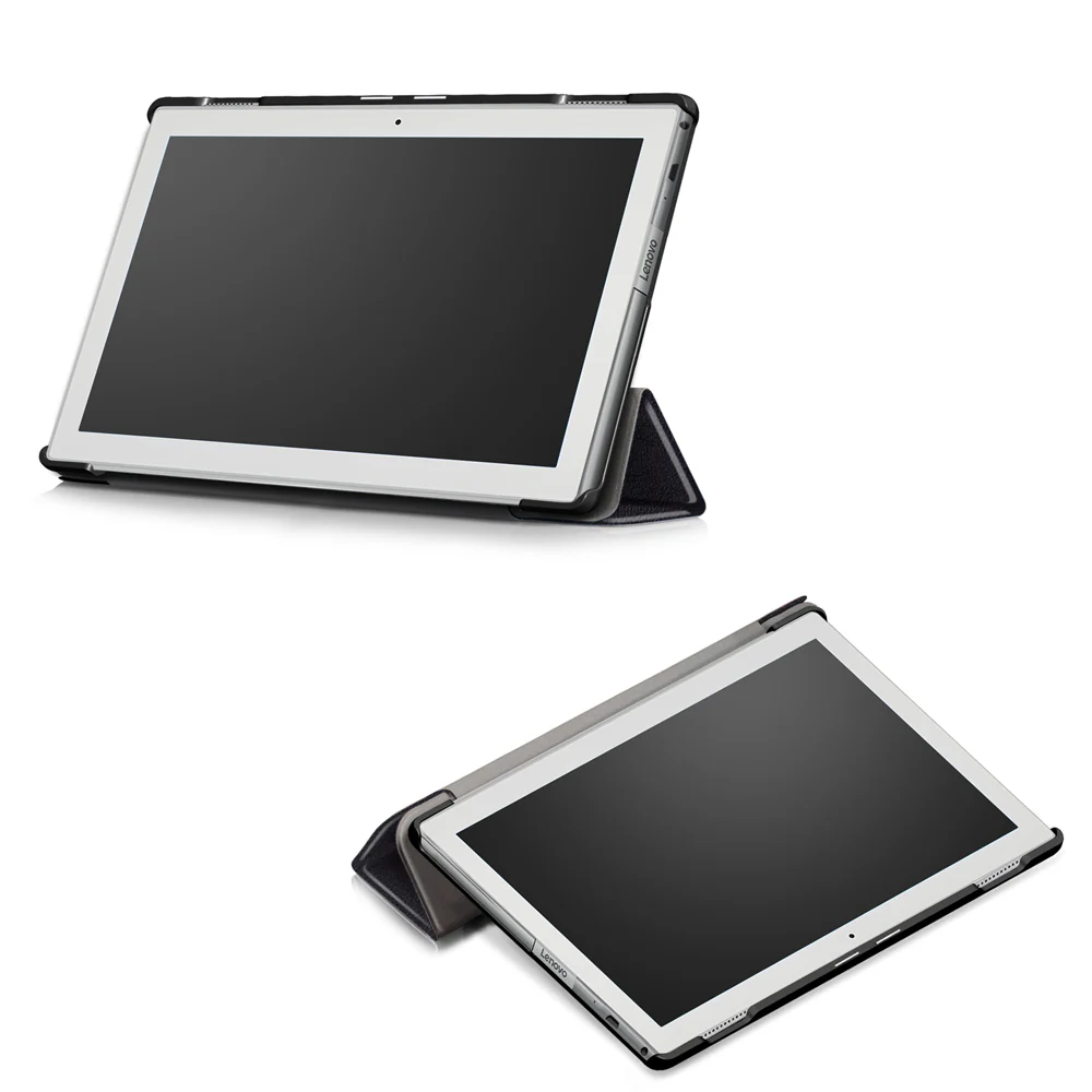 CVR-LN20 | Lenovo Tab 4 10 TB-X304 | Smart Folio Case with Tri-Fold Stand & PU Leather Cover - Image 4
