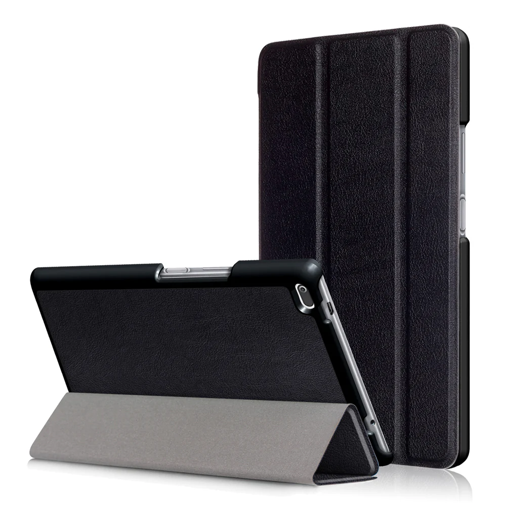 CVR-LN21 | Lenovo Tab 4 8.0 TB-8504 | Smart Folio Case with Tri-Fold Stand & PU Leather Cover