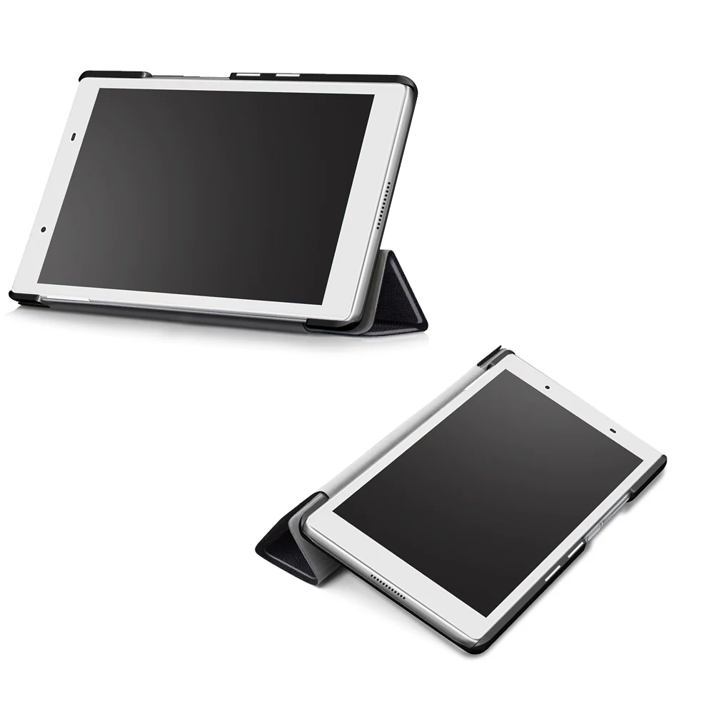 CVR-LN21 | Lenovo Tab 4 8.0 TB-8504 | Smart Folio Case with Tri-Fold Stand & PU Leather Cover - Image 4