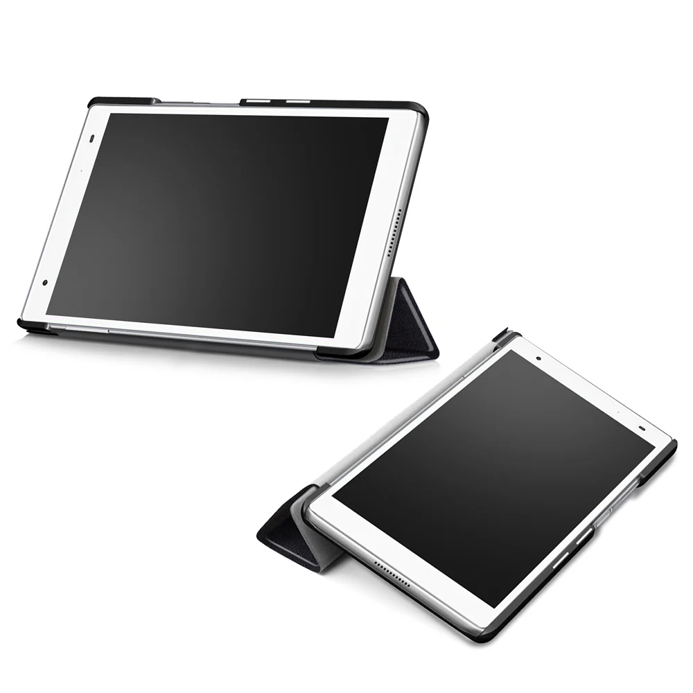 CVR-LN22 | Lenovo Tab 4 8.0 Plus TB-8704 | Smart Folio Case with Tri-Fold Stand & PU Leather Cover - Image 4