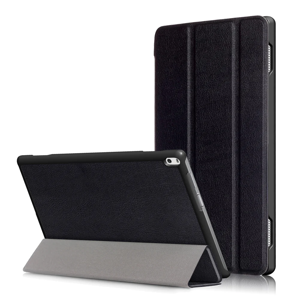 CVR-LN23 | Lenovo Tab 4 10 Plus TB-X704 | Smart Folio Case with Tri-Fold Stand & PU Leather Cover