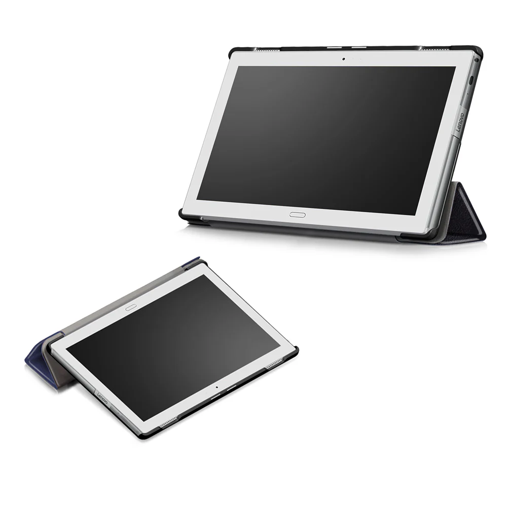 CVR-LN23 | Lenovo Tab 4 10 Plus TB-X704 | Smart Folio Case with Tri-Fold Stand & PU Leather Cover - Image 4