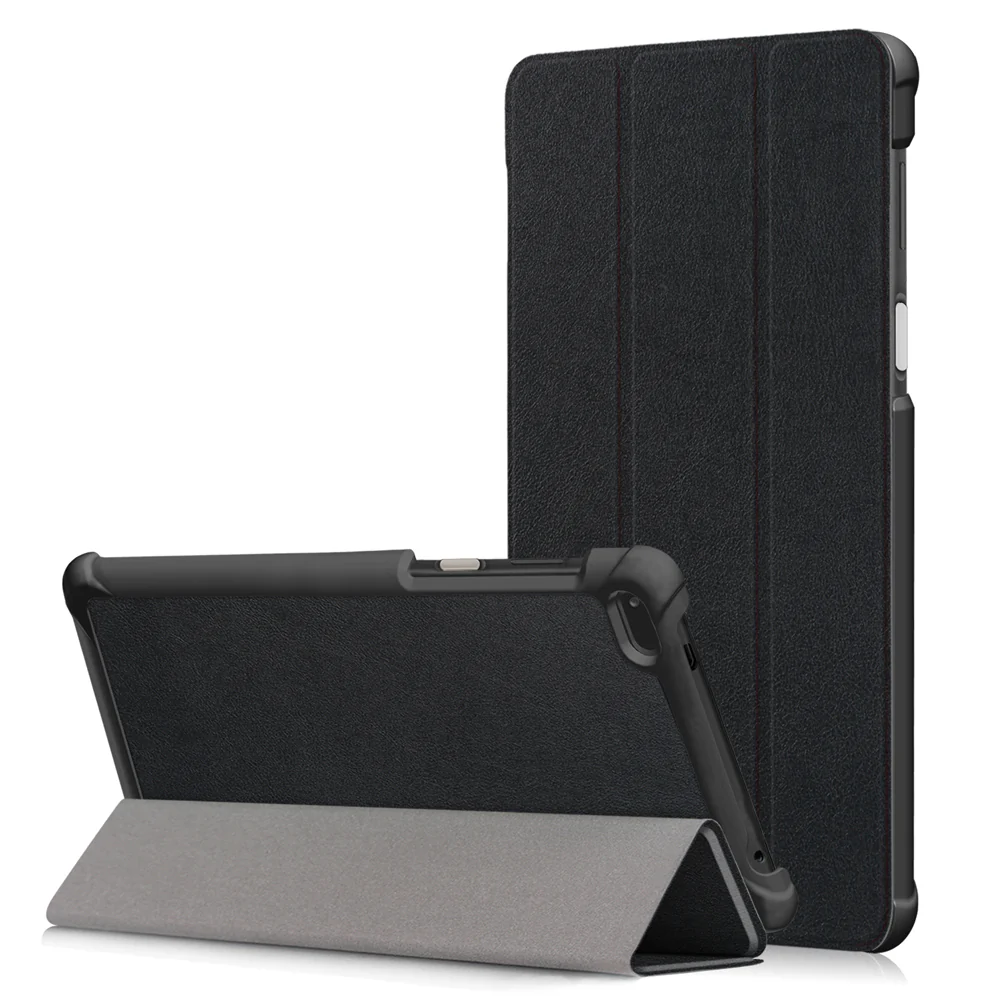 CVR-LN25 | Lenovo Tab 4 7" TB-7504X | Smart Folio Case with Tri-Fold Stand & PU Leather Cover