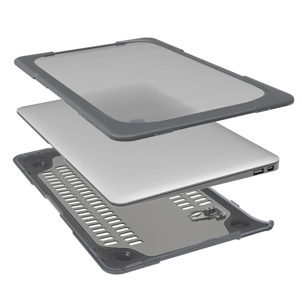 CVR-MB-A11 | MacBook Air 11" A1465 / A1370 / MD223 / MD224 / MC505 / MC506 / MC968 / MC969 / MD711 | Heavy Duty Slim Hard Shell Dual Layer Protective Cover - Image 3