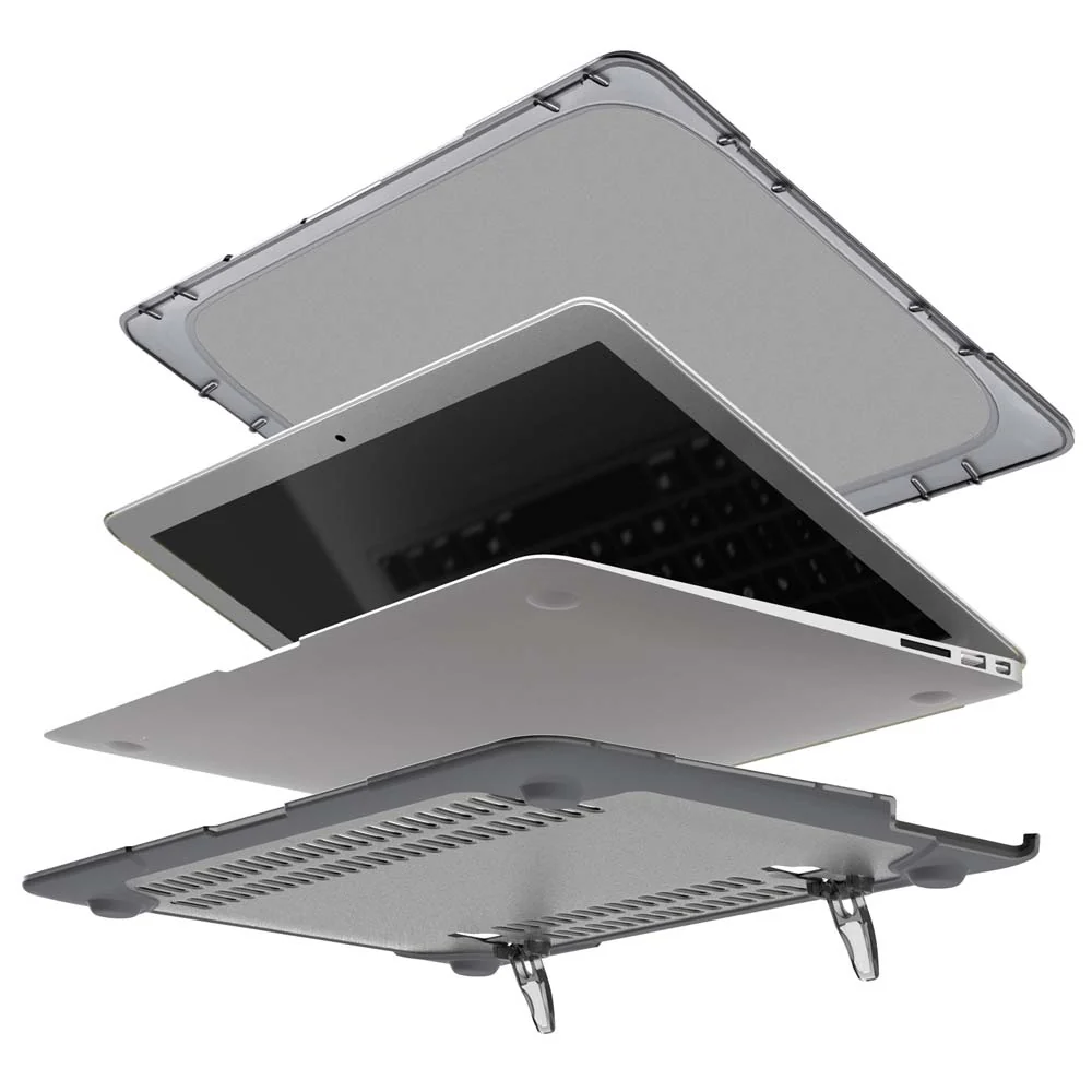 CVR-MB-A13 | MacBook Air 13" A1369 / A1466 / MD760 / MD761 / MD231 / MD232 / MD233 / MD234 | Heavy Duty Slim Hard Shell Dual Layer Protective Cover - Image 3