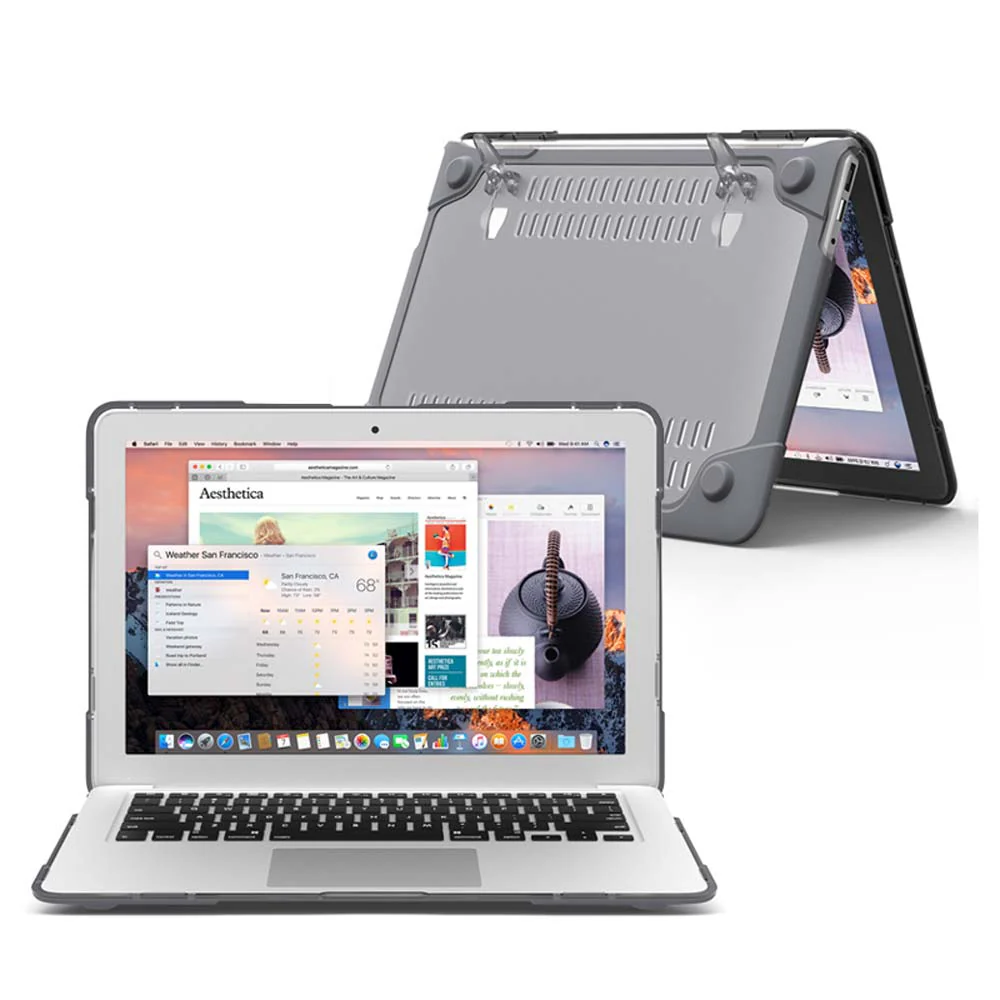 CVR-MB-A13 | MacBook Air 13" A1369 / A1466 / MD760 / MD761 / MD231 / MD232 / MD233 / MD234 | Heavy Duty Slim Hard Shell Dual Layer Protective Cover - Image 5