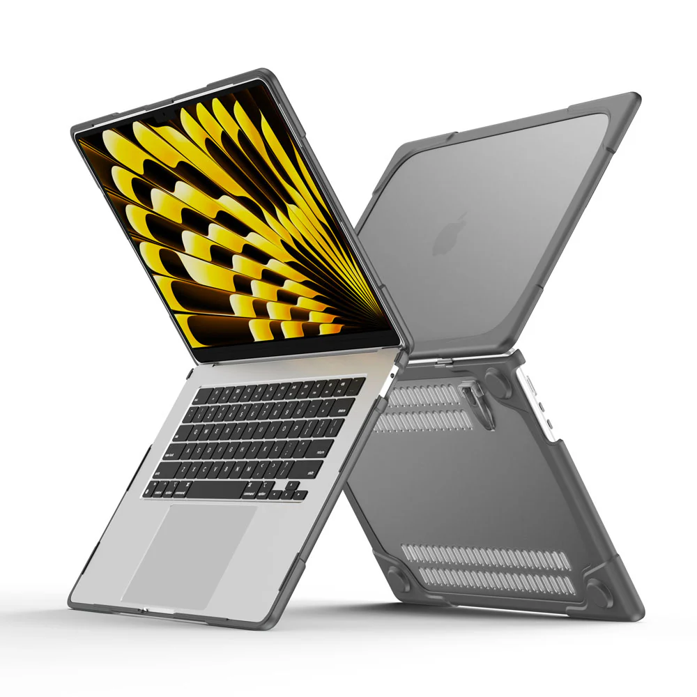 CVR-MB-A15 | MacBook Air 15" 2023 / 2024 / 2025 / 2026 (M2 A2941 / M3 A3114 / M4 A3241 / M5 A3448) | Heavy Duty Slim Hard Shell Dual Layer Protective Cover - Image 2
