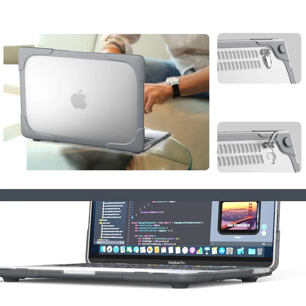 CVR-MB-P12 | MacBook Retina 12" A1534 | Heavy Duty Slim Hard Shell Dual Layer Protective Cover - Image 7
