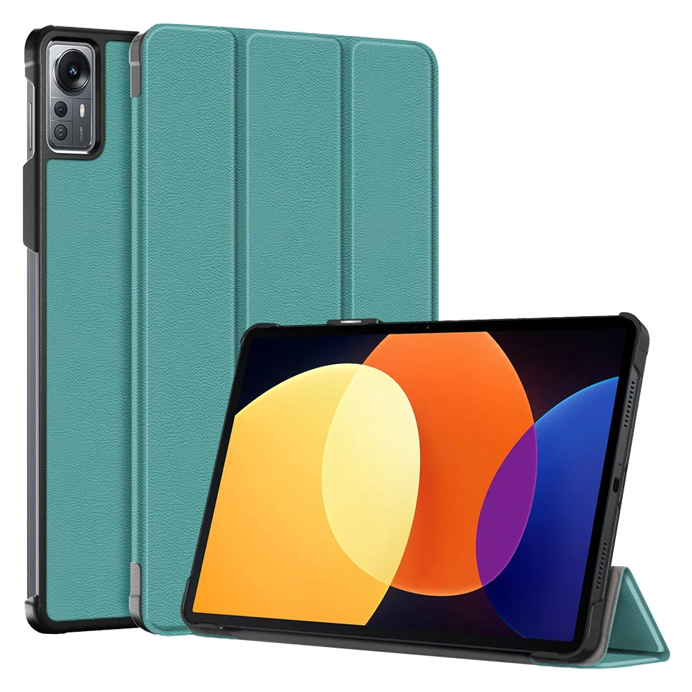 CVR-Mi-PAD5P | Xiaomi Mi Pad 5 Pro 12.4" | Smart Folio Case with Tri-Fold Stand & PU Leather Cover - Image 10