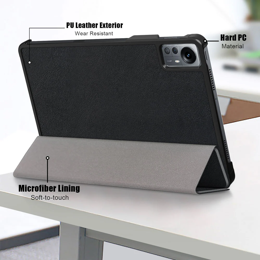CVR-Mi-PAD5P | Xiaomi Mi Pad 5 Pro 12.4" | Smart Folio Case with Tri-Fold Stand & PU Leather Cover - Image 7