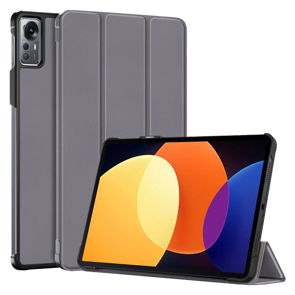 CVR-Mi-PAD5P | Xiaomi Mi Pad 5 Pro 12.4" | Smart Folio Case with Tri-Fold Stand & PU Leather Cover - Image 9