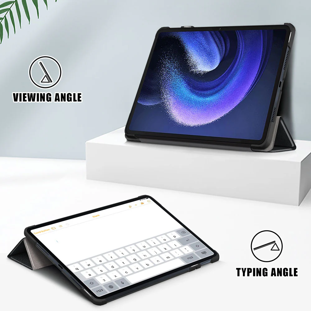 CVR-Mi-PAD6 | Xiaomi Pad 6 / 6 Pro | Smart Folio Case with Tri-Fold Stand & PU Leather Cover - Image 3