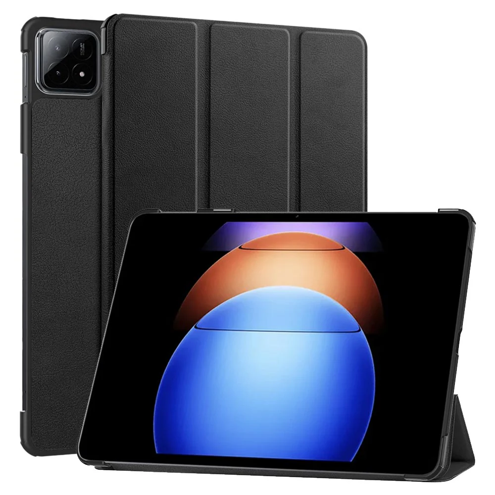 CVR-Mi-PAD6SP | Xiaomi Pad 6S Pro 12.4 | Smart Folio Case with Tri-Fold Stand & PU Leather Cover