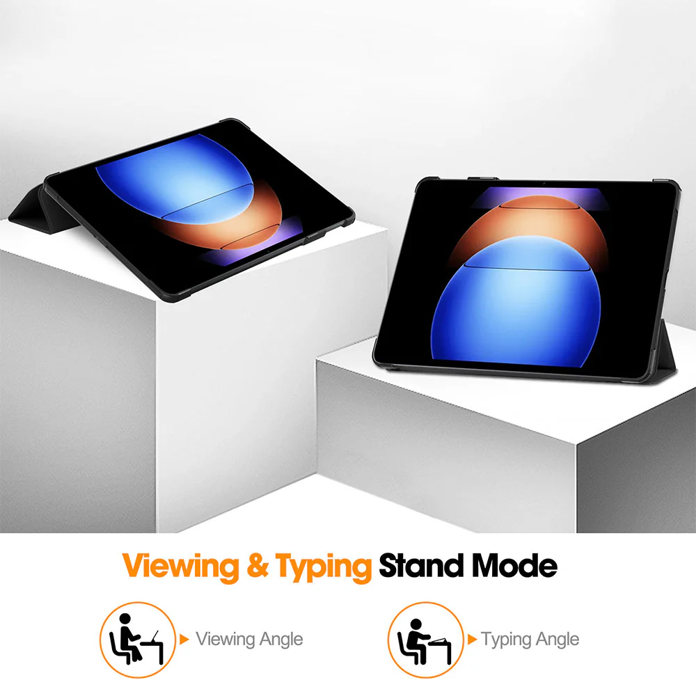 CVR-Mi-PAD6SP | Xiaomi Pad 6S Pro 12.4 | Smart Folio Case with Tri-Fold Stand & PU Leather Cover - Image 3