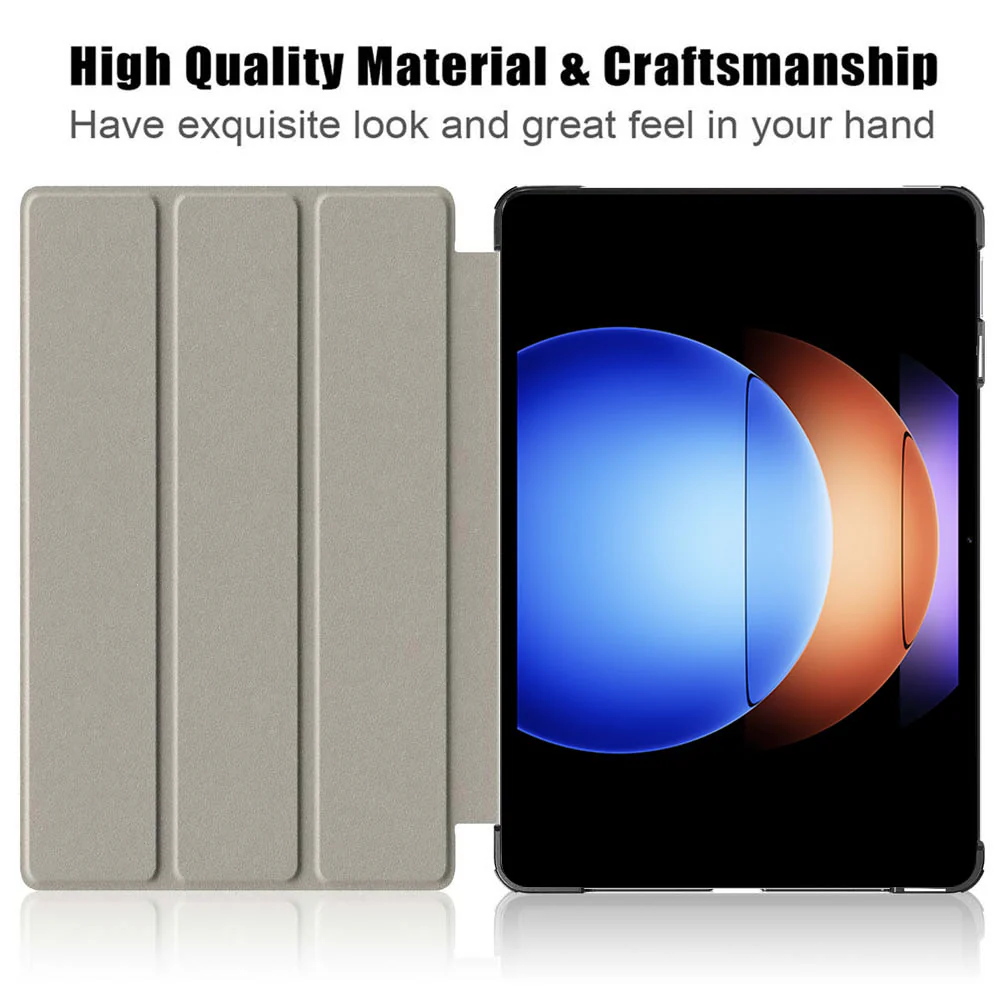 CVR-Mi-PAD6SP | Xiaomi Pad 6S Pro 12.4 | Smart Folio Case with Tri-Fold Stand & PU Leather Cover - Image 5