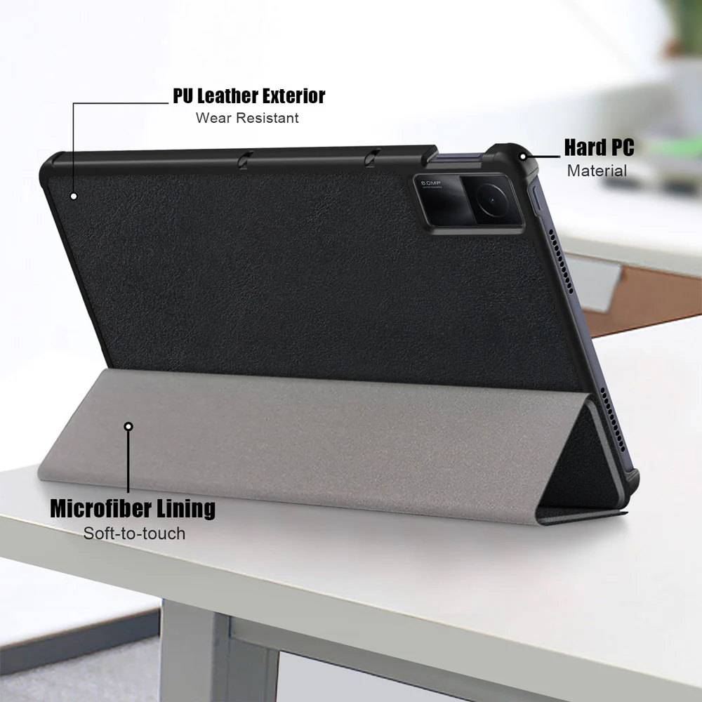 CVR-Mi-RMP | Xiaomi Redmi Pad | Smart Folio Case with Tri-Fold Stand & PU Leather Cover - Image 7