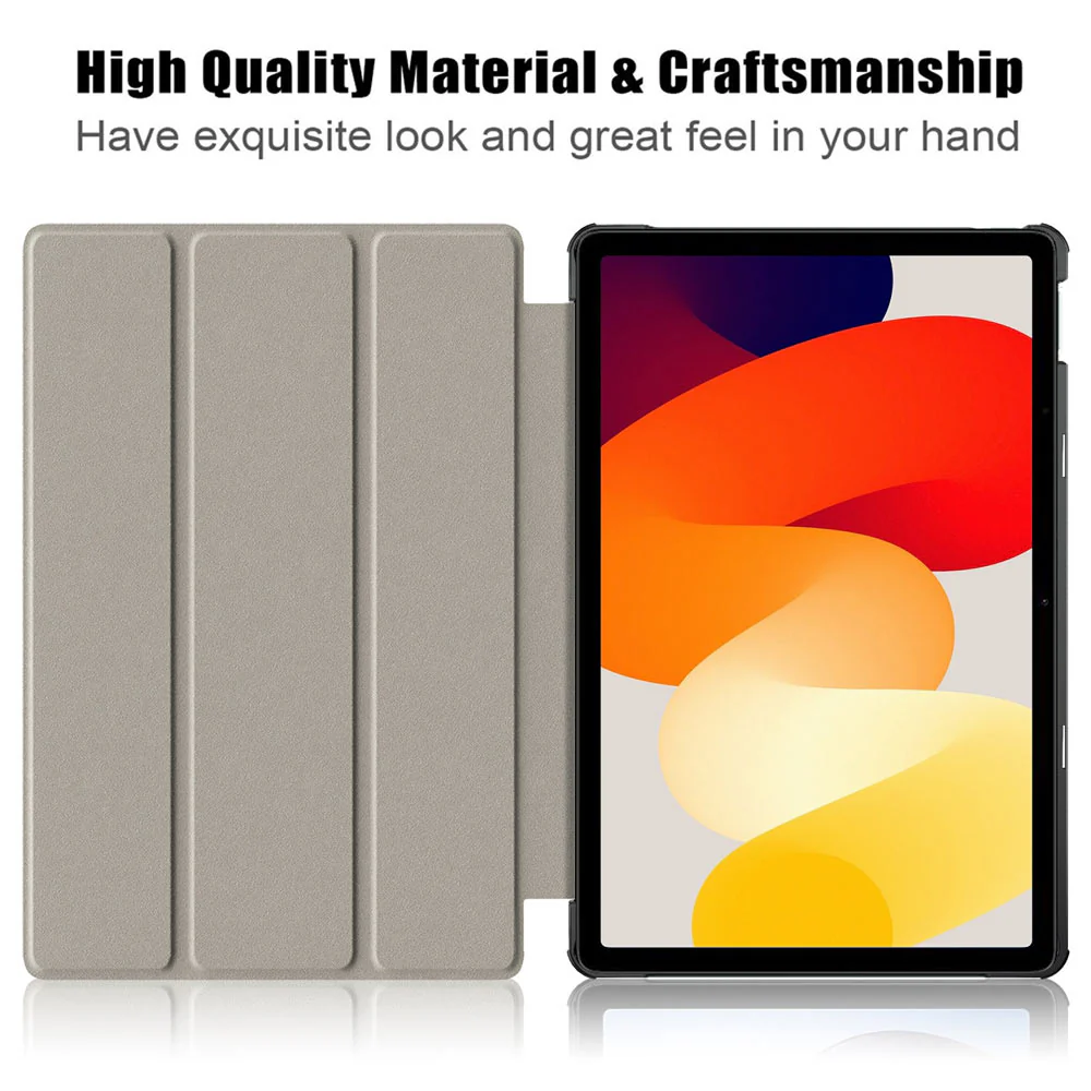 CVR-Mi-RMPSE | Xiaomi Redmi Pad SE ( 11" ) | Smart Folio Case with Tri-Fold Stand & PU Leather Cover - Image 5