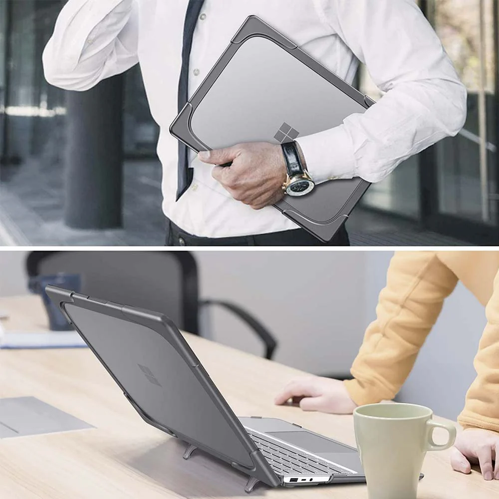 CVR-MS-LT13V1 | Surface Laptop 3 / 4 / 5 13.5" ( Alcantara Fabric ) 1769 / 1867 / 1950 / 1958 | Heavy Duty Slim Hard Shell Dual Layer Protective Cover - Image 9