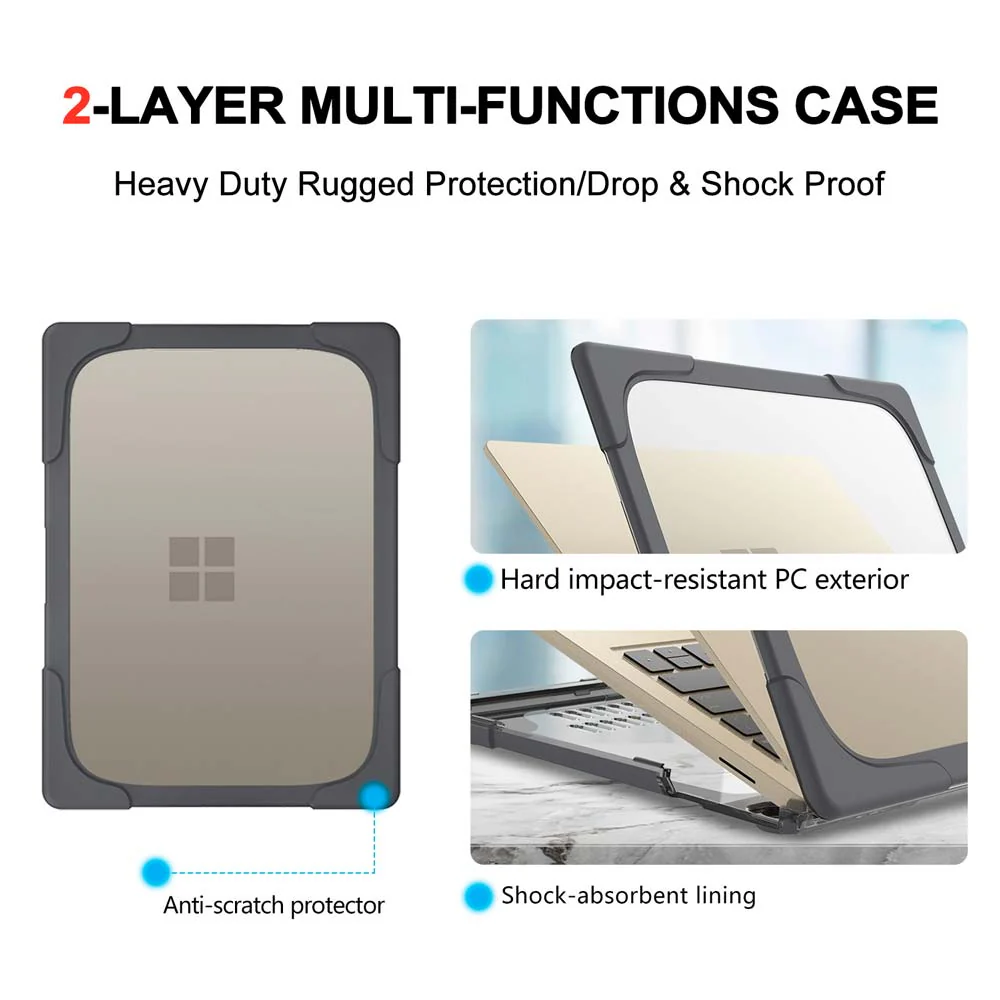 CVR-MS-LT13V2 |  Surface Laptop 3 / 4 / 5 13.5" ( metal ) 1868 / 1951 | Heavy Duty Slim Hard Shell Dual Layer Protective Cover - Image 5