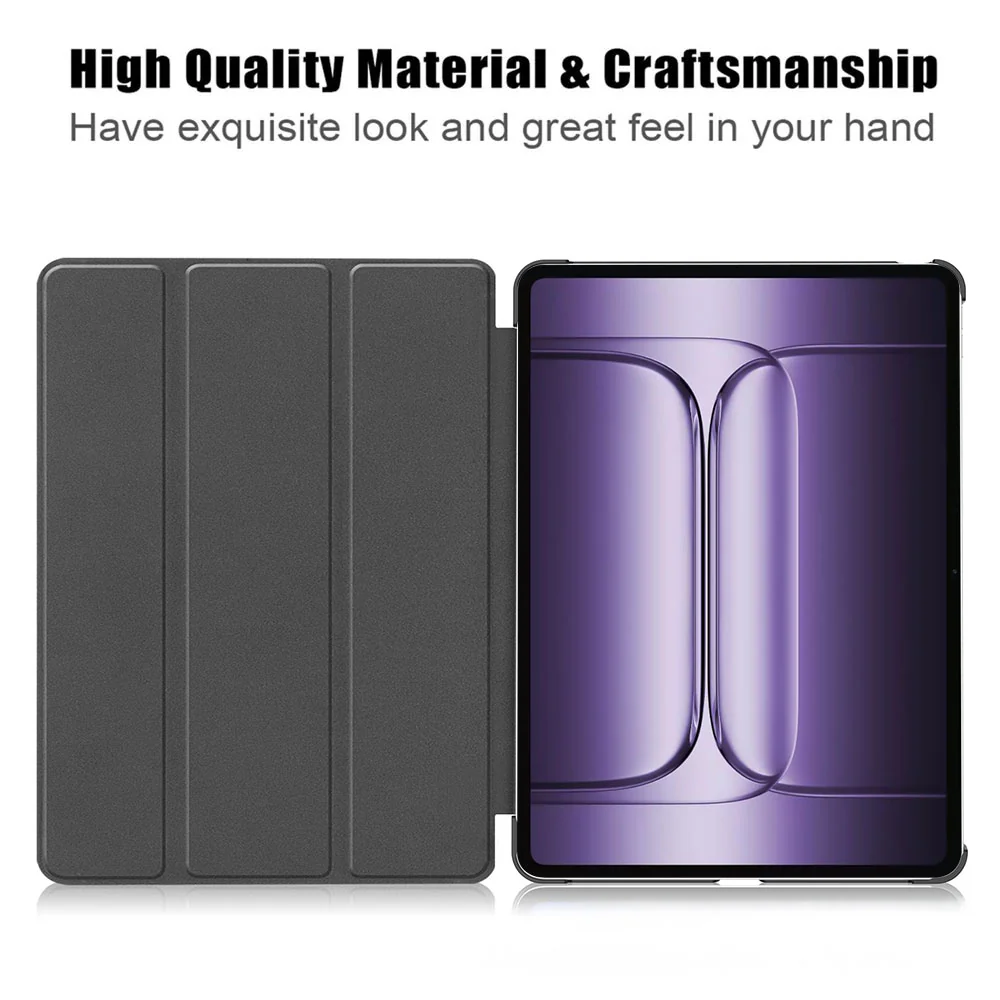 CVR-PL-PAD3 | OnePlus Pad 3 | Smart Folio Case with Tri-Fold Stand & PU Leather Cover - Image 5