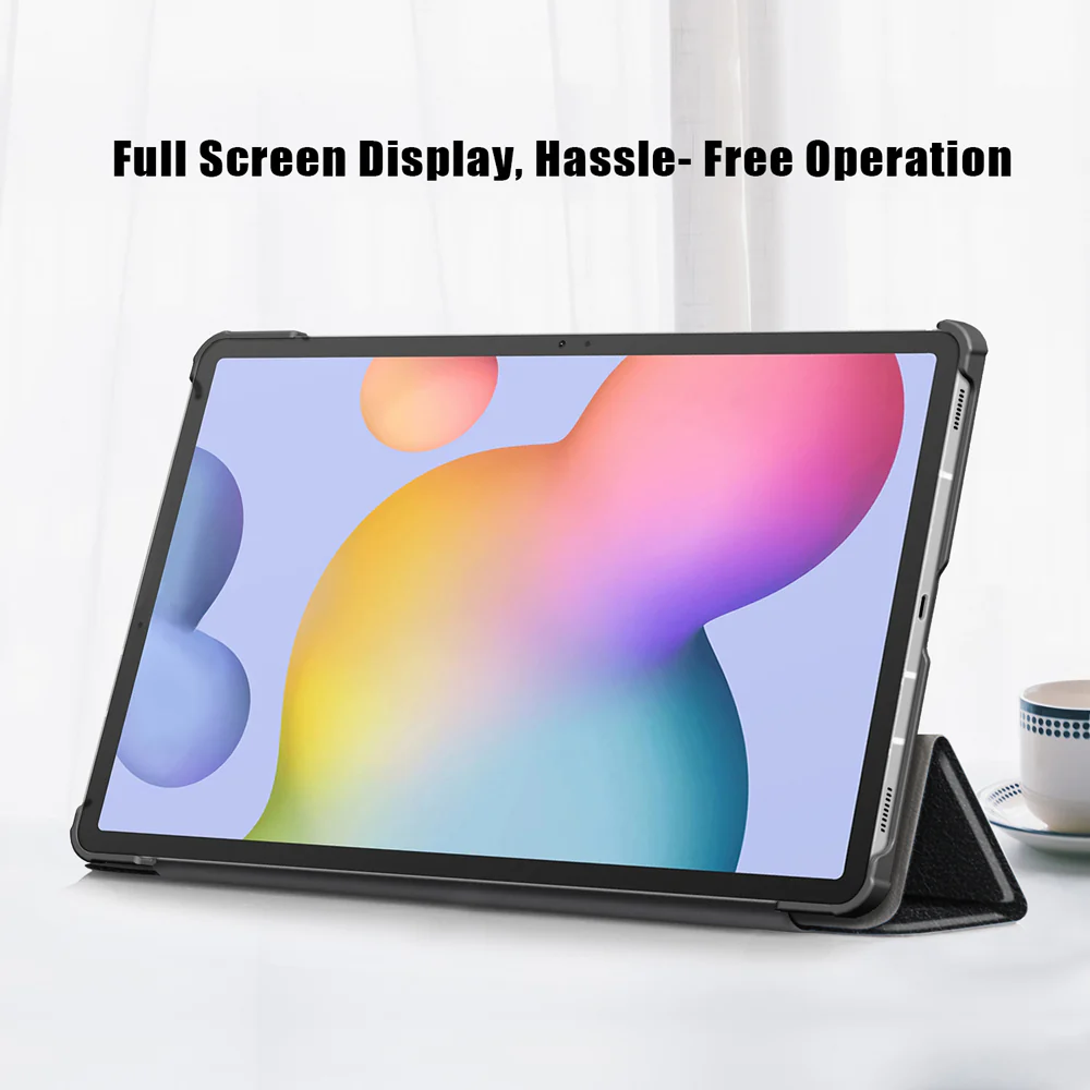 CVR-SS-S7 | Samsung Galaxy Tab S7 SM-T870 / SM-T875 / SM-T876B | Smart Folio Case with Tri-Fold Stand & PU Leather Cover - Image 2