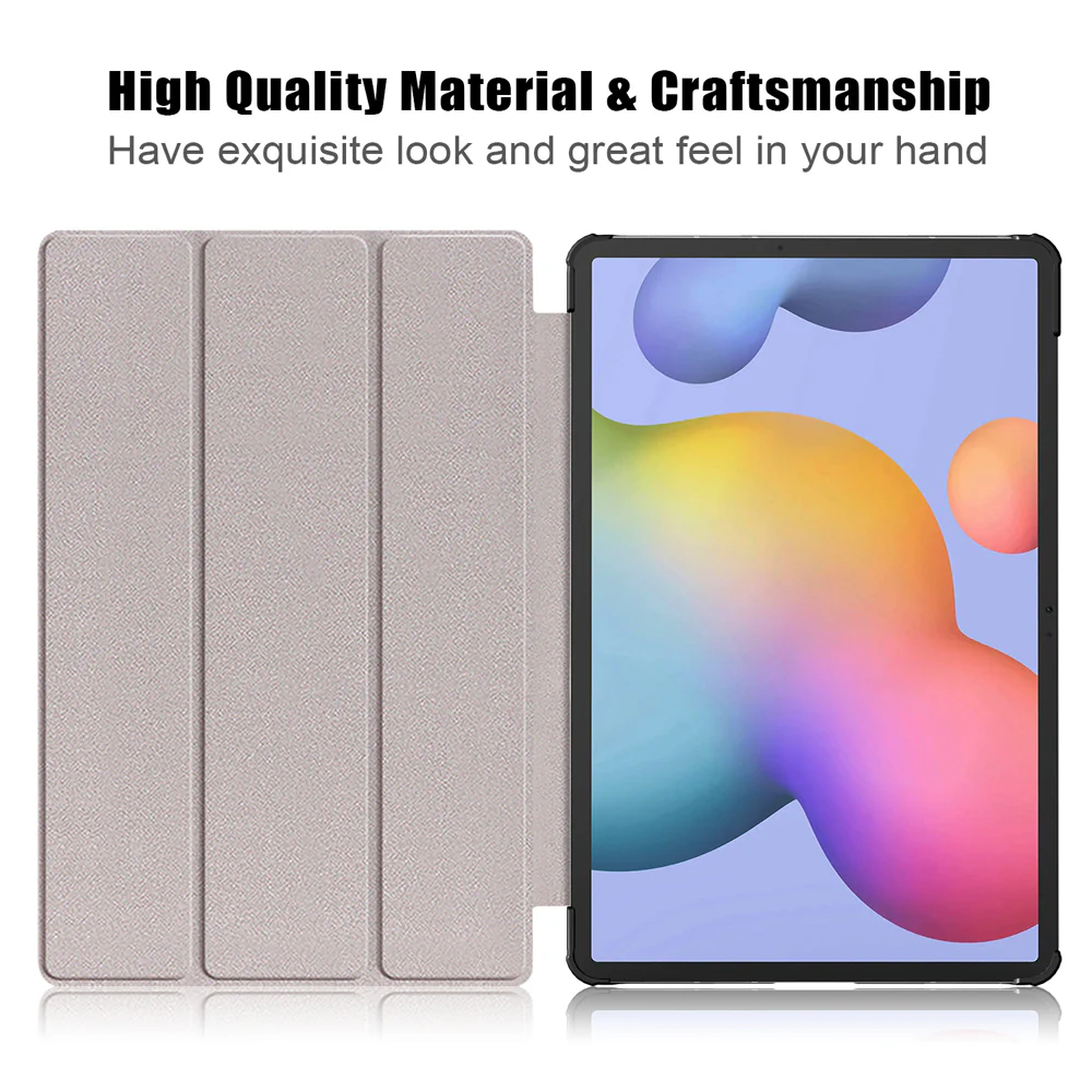 CVR-SS-S7P | Samsung Galaxy Tab S7 Plus S7+ SM-T970 / T975 / T976B | Smart Folio Case with Tri-Fold Stand & PU Leather Cover - Image 3